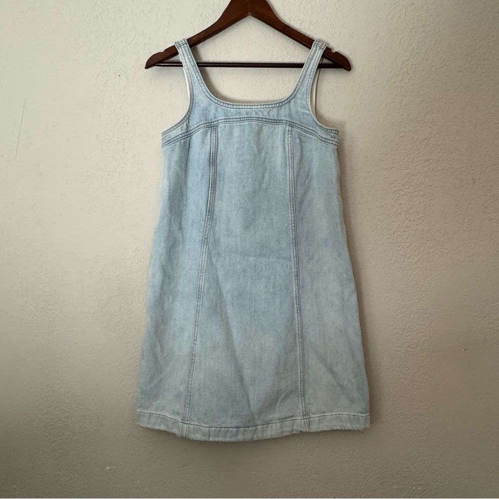 Madewell Light Blue Denim Shift Dress - Picture 2 of 8